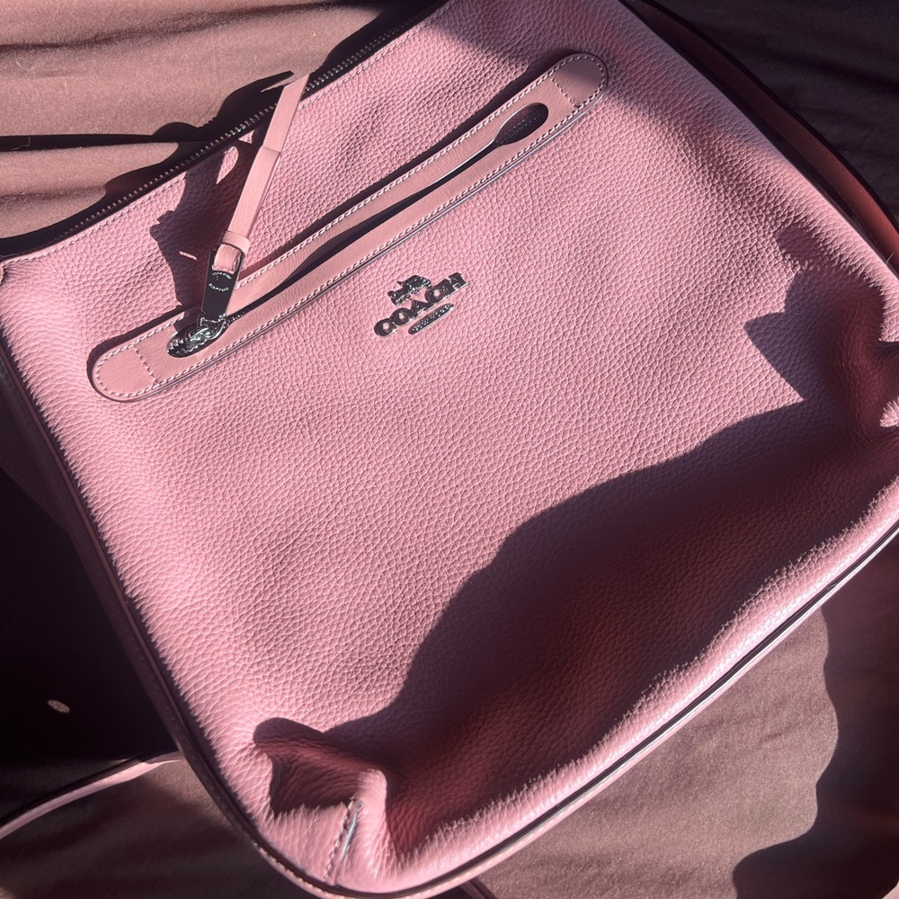 Coach Blush Pink Leather Mae Crossbody